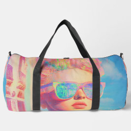 Neon Coastal Beauty mit Sonnenbrille Duffle Bag