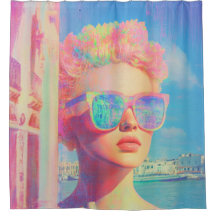 Neon Coastal Beauty mit Sonnenbrille