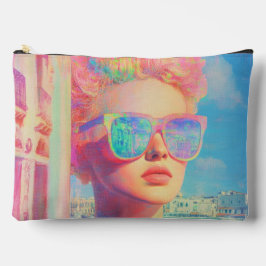 Neon Coastal Beauty mit Sonnenbrille Zubehörtasche