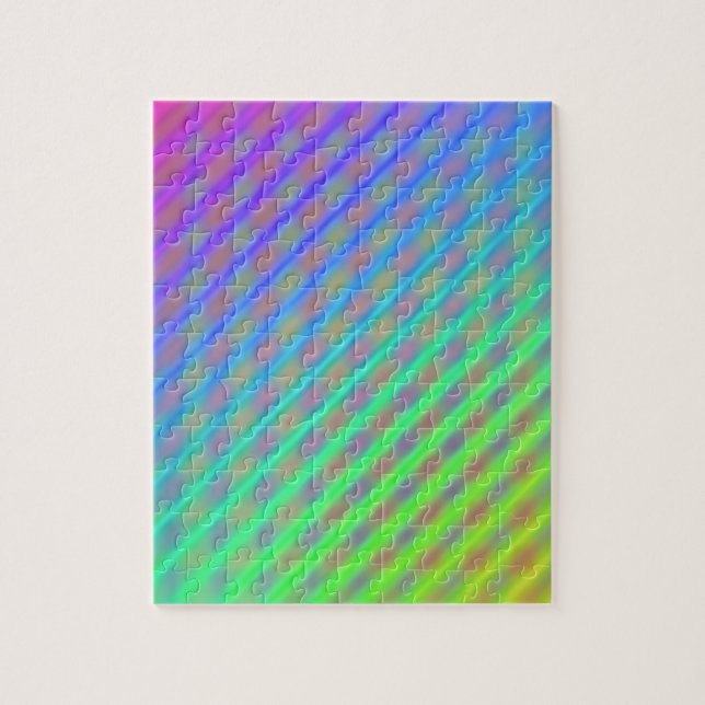 Neon Color Striping Muster Puzzle (Vertikal)
