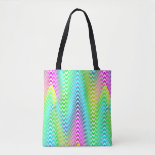 Neon Colored Waves Stripes nahtloses Muster