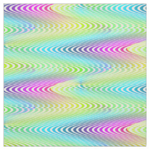 Neon Colored Waves Stripes nahtloses Muster Stoff