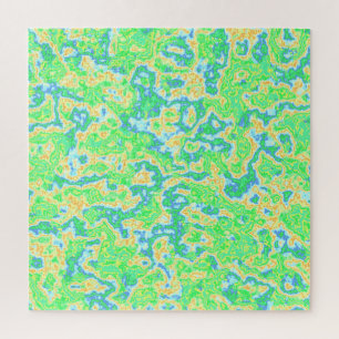 Neon Colorful Acic Parco Civico-Ciani Abstrakter M Puzzle