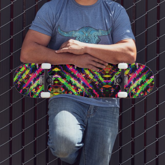 Neon Confetti Party Skateboard (Außenbereich 3)
