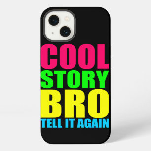 Neon Cool Story Bro iPhone Hülle