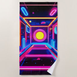 Neon Corridor: Eine digitale Odyssee Strandtuch