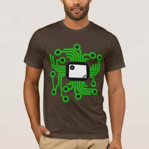 Neon-CPU-Chip-Grün T-Shirt