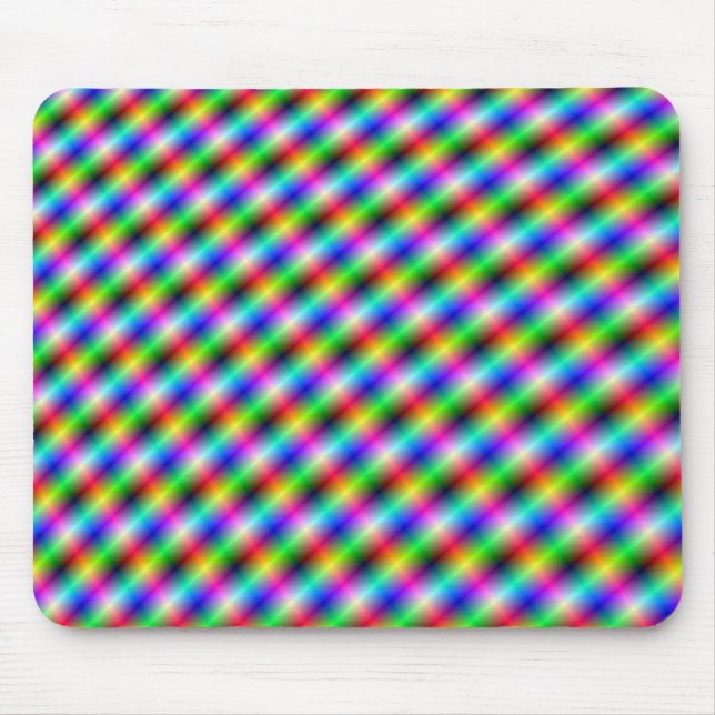 Neon Crosshatch Mousepad (Vorne)