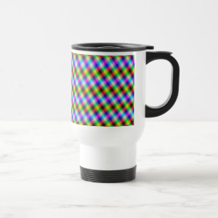 Neon Crosshatch Reisebecher