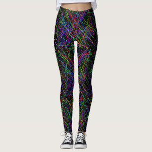 Neon Crosshatch: Unendliches Gitter 2 Leggings