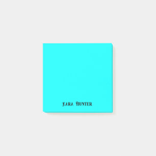 Neon Cyan Berufliches Minimalistisches Schwarzes S Post-it Klebezettel