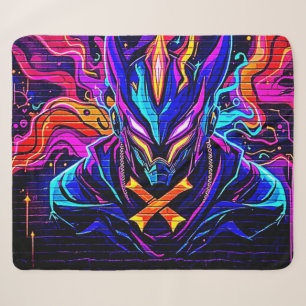 Neon Cyber Guardian Art Sherpadecke