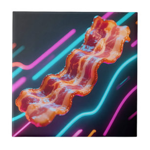 Neon-Cyber-Speckstreifen Fliese