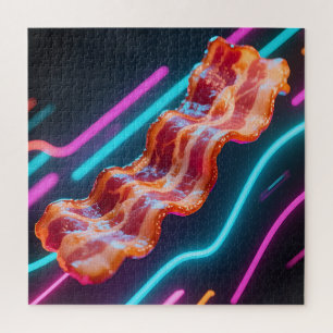 Neon-Cyber-Speckstreifen Puzzle