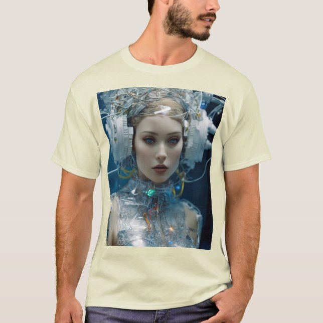 Neon Cybernetic - Futuristic T - Shirt Designs (Vorderseite)
