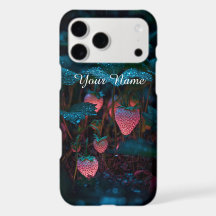 Neon-Cyberpunk-Abstraktes-Blumen-Monogramm-Handyhü