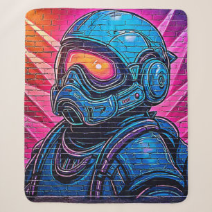 Neon Cyberpunk Astronaut Sherpadecke