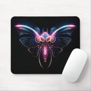 Neon-Cyberpunk-Motte Mousepad