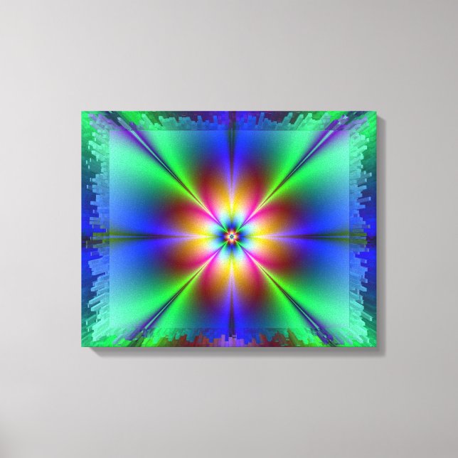Neon Daisy Leinwanddruck (Vorderseite)