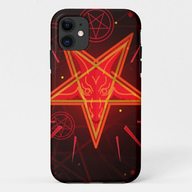 Neon-Dämon Case-Mate iPhone Hülle (Rückseite)