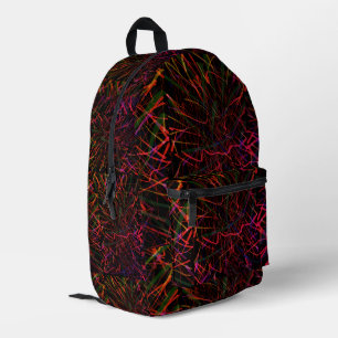 Neon der 80 bedruckter rucksack