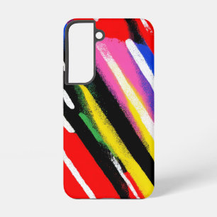 Neon-Diagonalstreifen-Farbkonflikt Samsung Galaxy Hülle