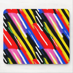 Neon-Diagonalstreifen-Geschwindigkeitsstoß Mousepad
