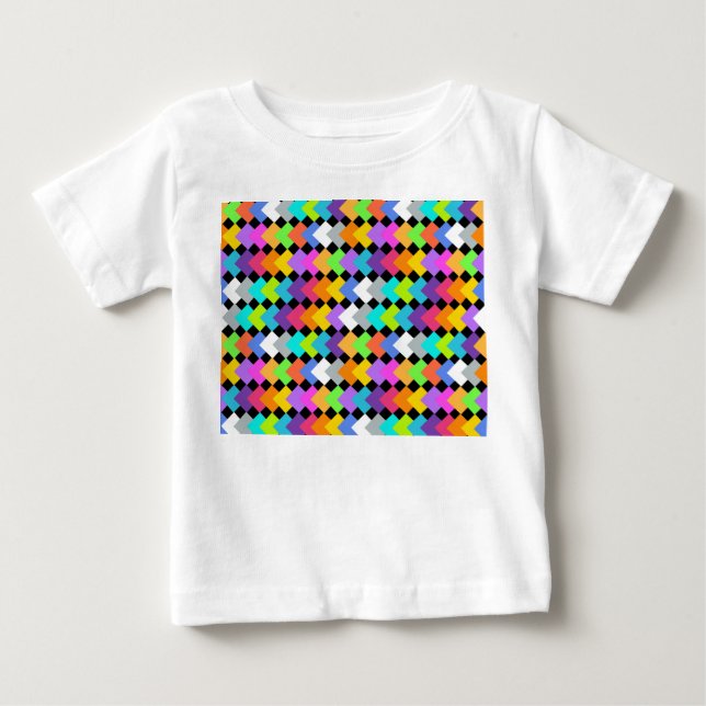 Neon Diamonds Baby T-shirt (Vorderseite)