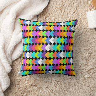 Neon Diamonds Kissen