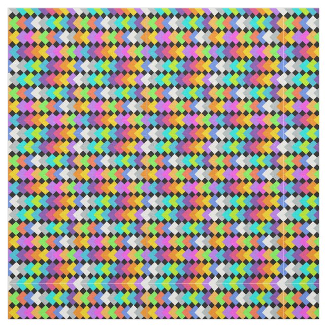 Neon Diamonds Stoff (Muster)