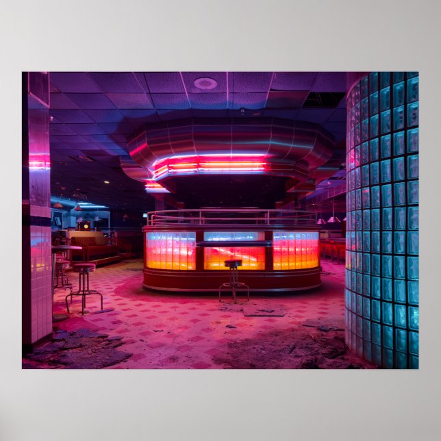 Neon-Diner Poster (Vorne)