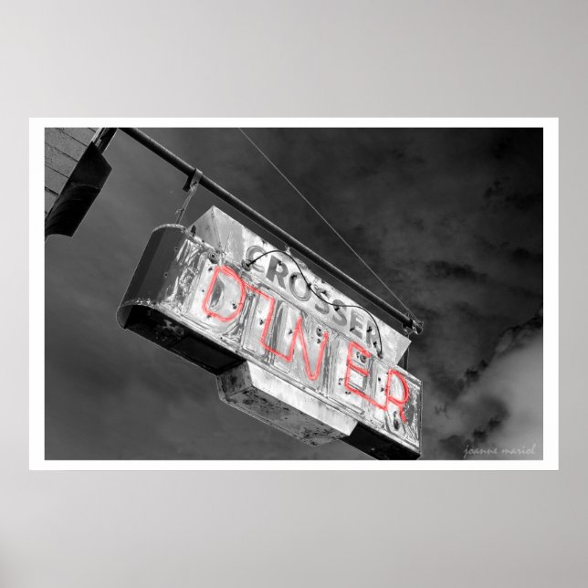 Neon Diner Sign Poster (Vorne)