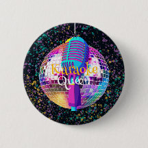 Neon Disco Ball Karaoke Queen Birthday Gift