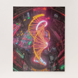 Neon DNA Puzzle