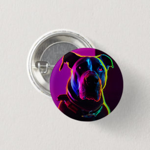 Neon Dog Button