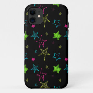 Neon Doodle Stars iPhone 5/5S Fall Case-Mate iPhone Hülle