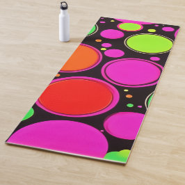 Neon Dot Party Yogamatte