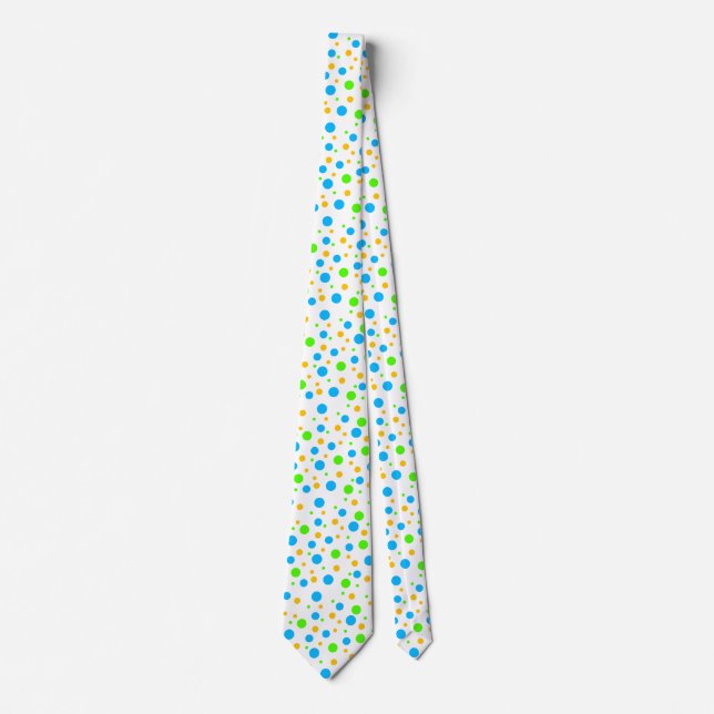 Neon Dots Krawatte (Vorderseite)