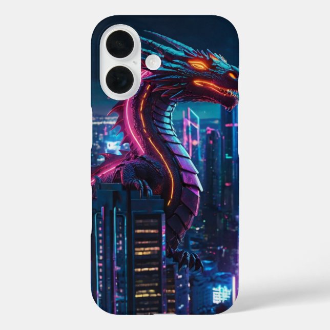 Neon Dragon Flight Case-Mate iPhone Hülle (Rückseite)