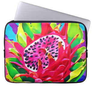 Neon Dragon Fruit Splendor Laptopschutzhülle