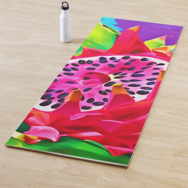 Neon Dragon Fruit Splendor Yogamatte (Beispiel)
