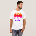 Neon Dragon men white T-shirt<br><div class="desc">Neon Dragon T-shirts are for International Pink Day,  roleplay gamers,  fantasy fans,  Pagans,  Sword & Sorcery fans,  cosplayers,  dragon collectors,  and men who simply like dragons. Neon Dragon is part of the Black Dragon series and is Steamy Raimon original tribal art.</div>