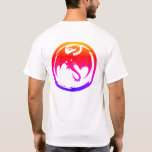 Neon Dragon men white T-shirt back<br><div class="desc">Neon Dragon T-shirts are for International Pink Day,  roleplay gamers,  fantasy fans,  Pagans,  Sword & Sorcery fans,  cosplayers,  dragon collectors,  and men who simply like dragons. Neon Dragon is part of the Black Dragon series and is Steamy Raimon original tribal art.</div>
