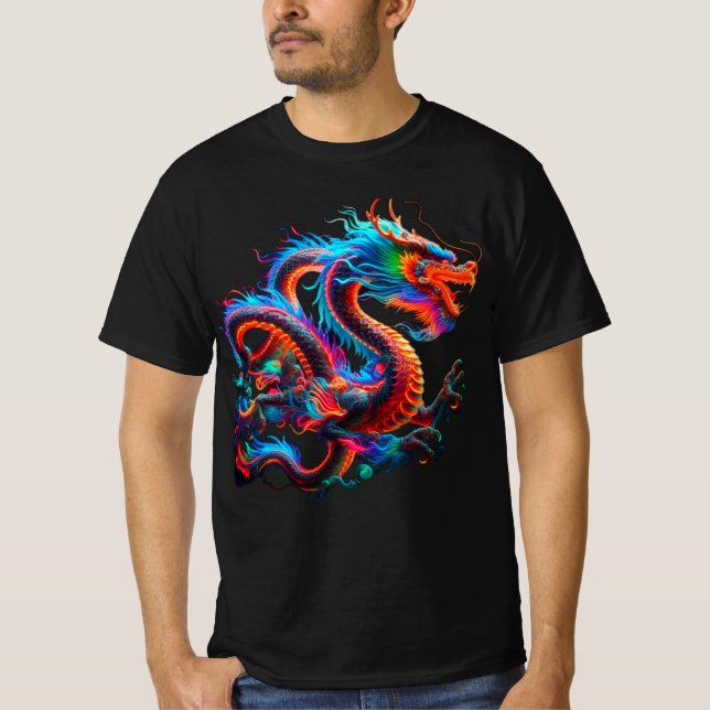 Neon Dragon T - Shirt (Vorderseite)