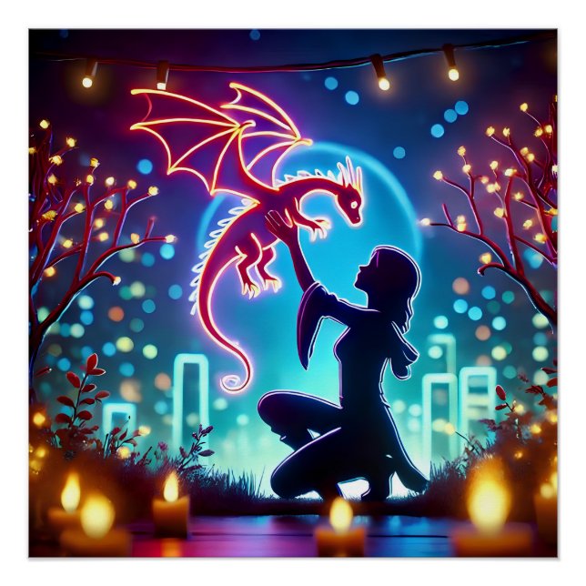  neon dragon trainer poster (Vorderseite)