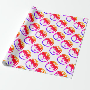 Neon Dragon weißes, mattes Packpapier