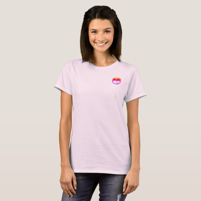 Neon Dragon women pale pink T-shirt pocket (Vorne ganz)