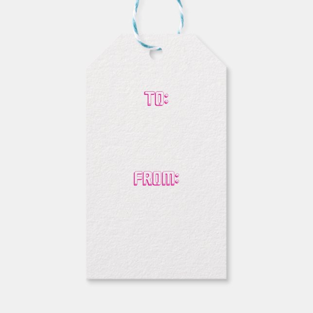 Neon Dread Protocol Geschenkanhänger (Rückseite)