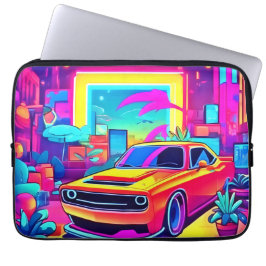 Neon Dream Car Escape Laptopschutzhülle