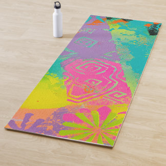 Neon Dreams Abstrakt Yogamatte